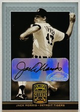 2005 Jack Morris AUTO AUTOGRAPH Donruss Greats Detroit Tigers #36