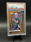 Drake Maye 2024 Prizm #329 Orange Lazer Prizm Rookie RC PSA 9