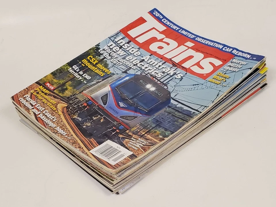 Trains Magazine USA Complete Lot of 12 Jan - Dec 2015 - Image 2 of 4