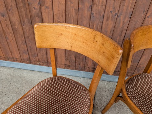 50er Vintage Chaise Salle à Manger Frankfurt de Cuisine Kneipenstuhl 1/6b - Photo 4 sur 9