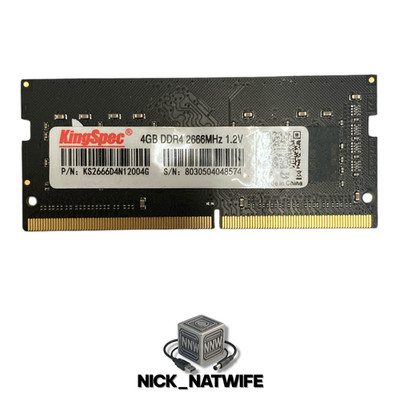   KingSpec 4GB DDR4-2666 PC4-21300 1Rx16 SODIMM KS2666D4N12004G  
