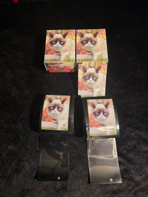 200 Ultra PRO 2014 Grumpy Cat Card Sleeves & 2 Deck Boxes (MTG / Commander)