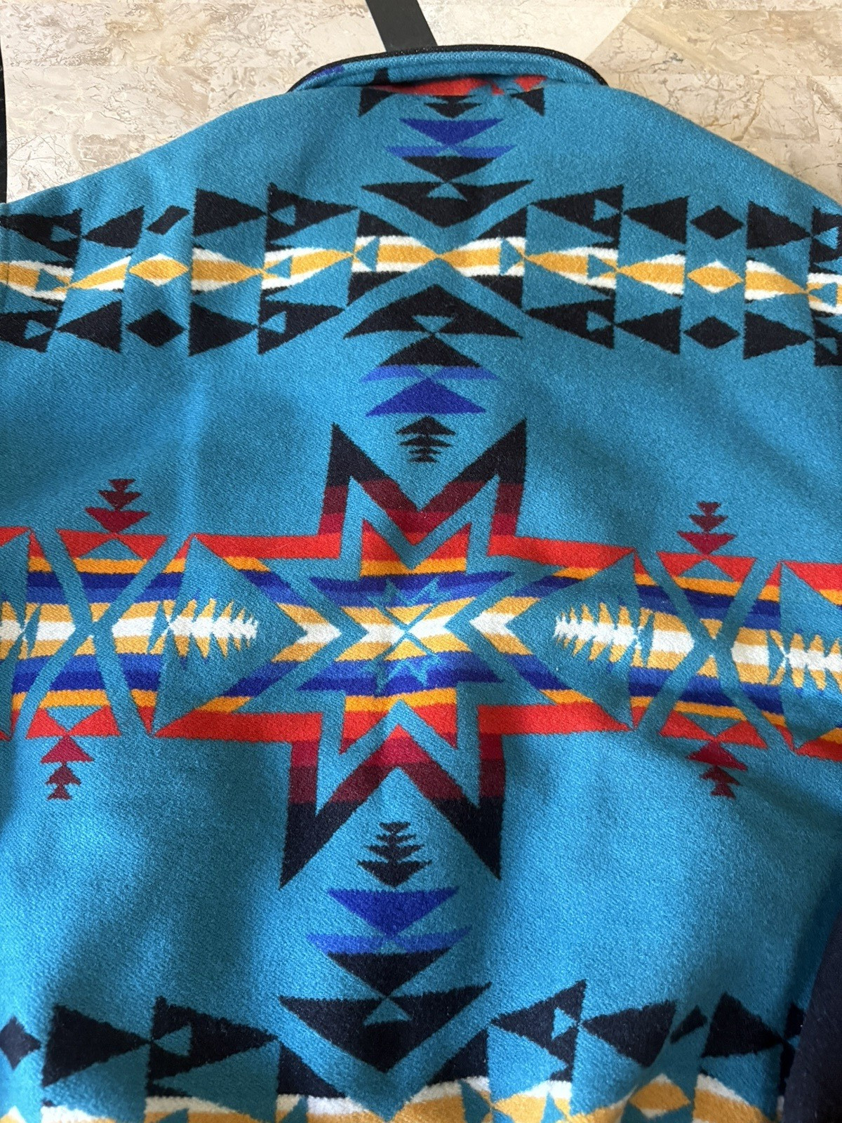 Pendleton Indian Aztec Print Wool MULTICOLOR WEST… - image 6