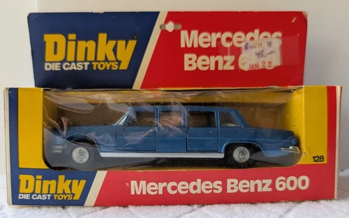 Vintage Dinky #128 Mercedes Benz 600 Limousine NEW Original Box