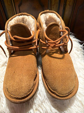 UGG Neumel Womens Suede Shearling Lined Chukka Ankle Boots Brown US 6