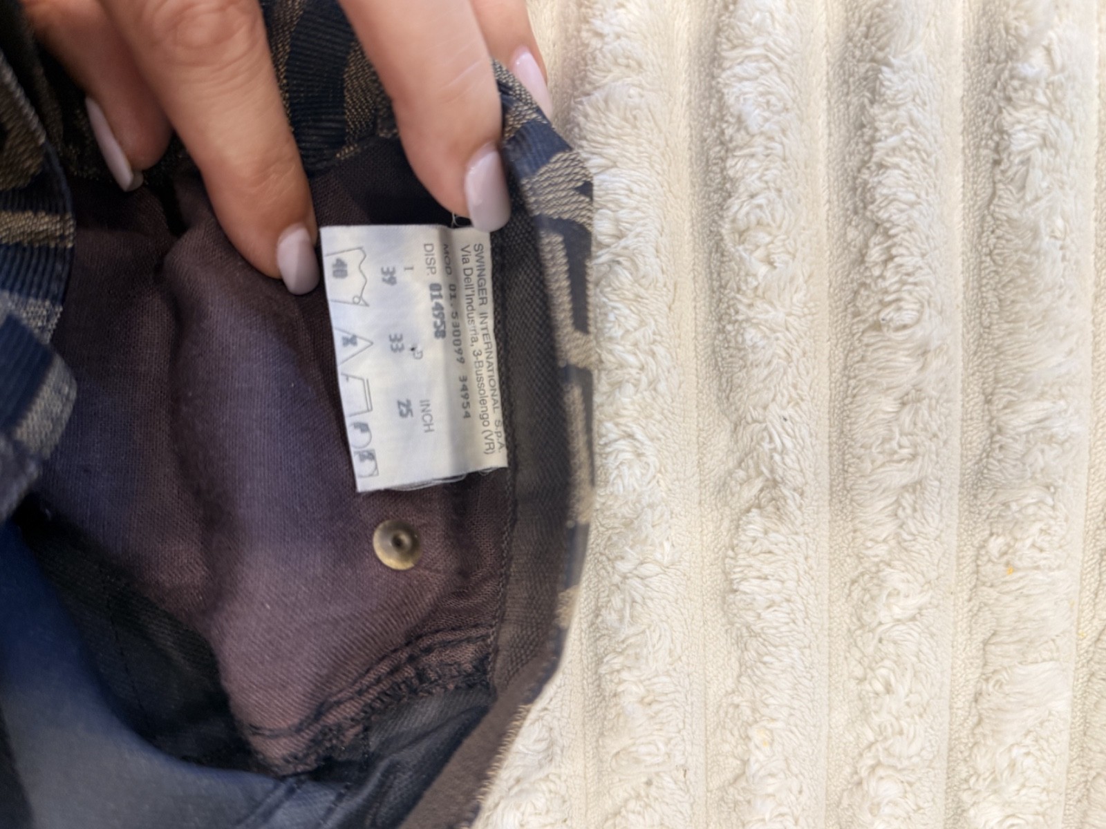 vintage fendi roma 90s y2k brown beige pants with logo panel 25" thumbnail 4