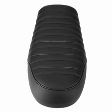 Motorcycle PU Leather Vintage Cafe Racer Seat Flat Saddle Cushion For CG125 GN