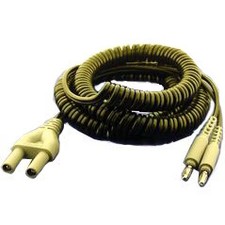 Amrex Patient Lead - Banana to Banana Dual Retractable Plug