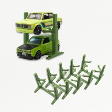  5 1:64 Scale Car Lift Stands for 1/64 Scale Model Cars 2 Post Display