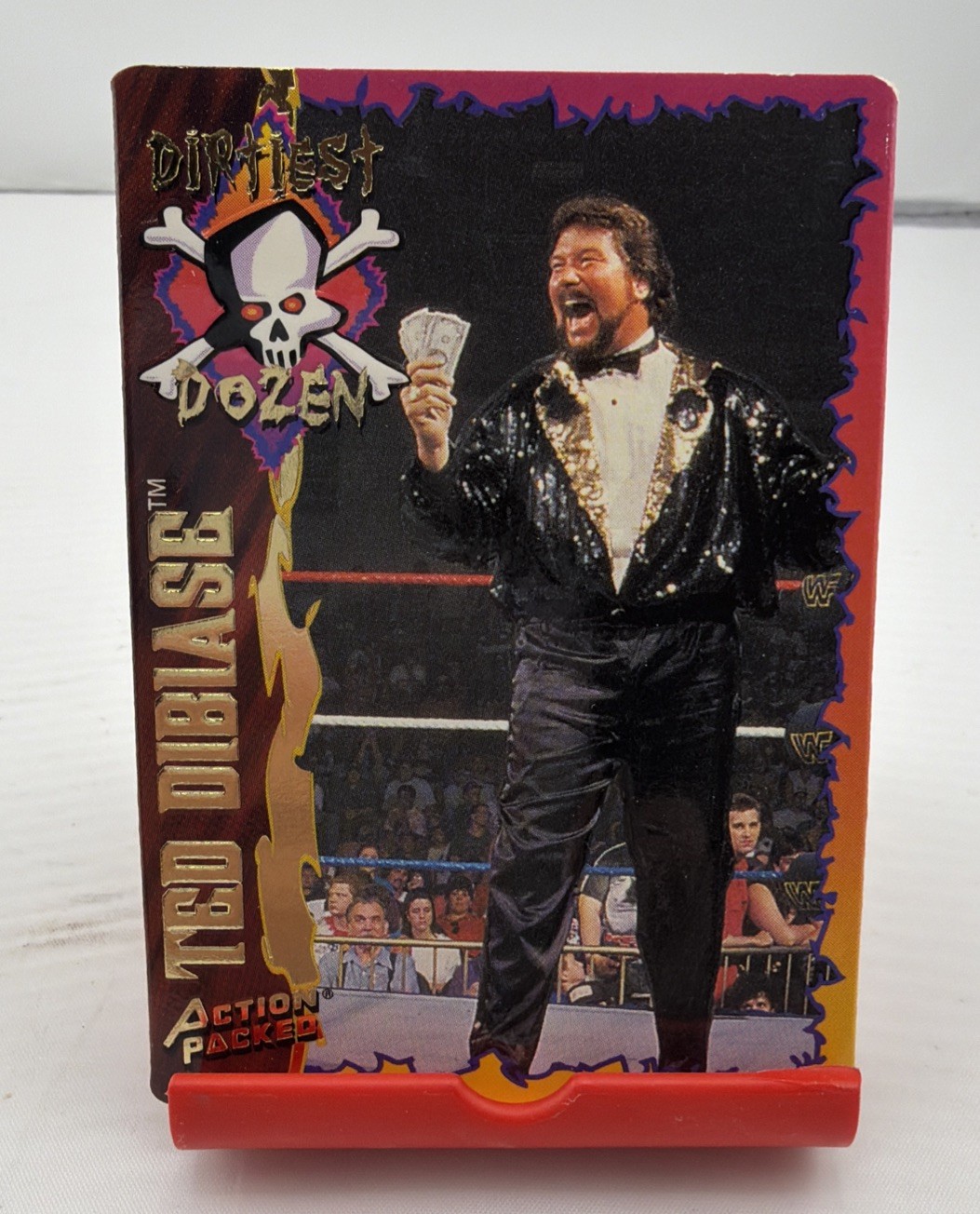 1995 Action Packed WWF Pro Wrestling Card Dirtiest Dozen #36 Ted DiBiase DD.
