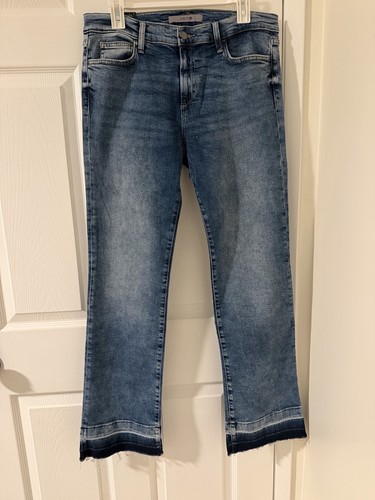 JOE'S Women's Blue Medium Wash Mid Rise Petite Bootcut Stretch Denim Jeans
