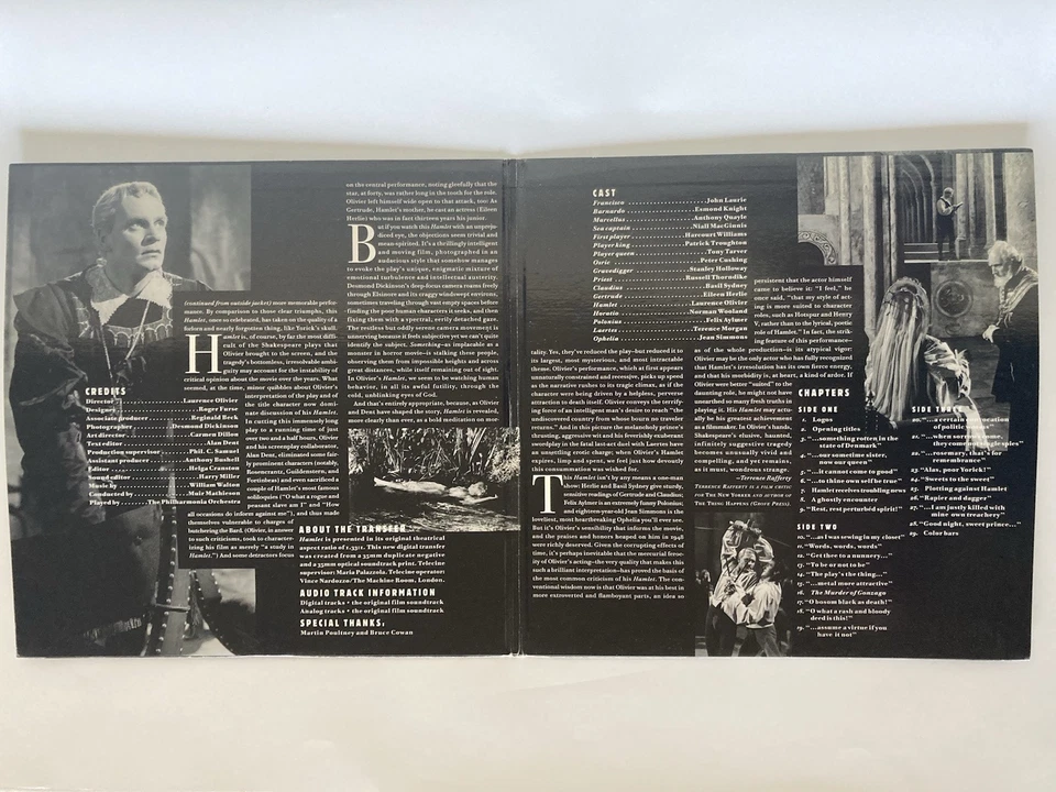 Laurence Olivier's Hamlet LaserDisc – 1996 The Criterion Collection CC1448L , VG Foto 2 de 4