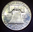 1960-P BU Uncirculated Franklin Silver Half Dollar HD20