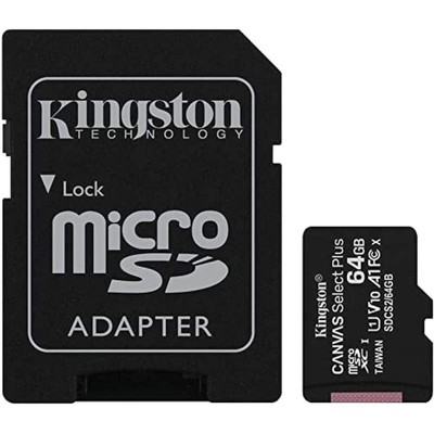 Kingston Kingston Canvas Select Plus microSD card - 64GB