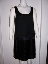 ANN TAYLOR LOFT SLEEVELESS BLACK DRESS SIZE 10 NWT $89 DISC DESIGN EVENING DRESS