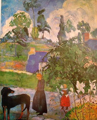 Gauguin: Bretonische Landschaft; Hochw. Kunstdruck 159 Kunstkreis Luzern 60x48cm