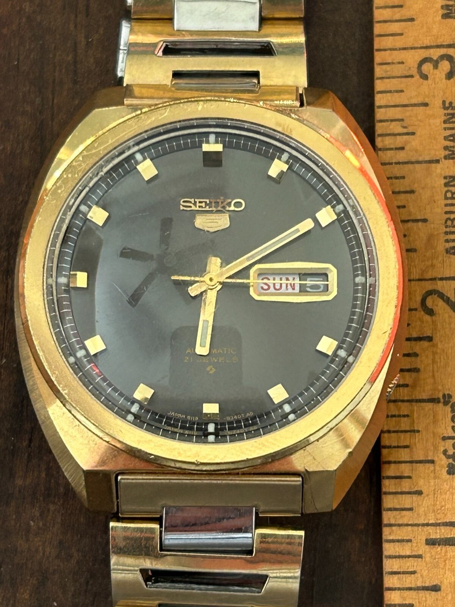 Seiko 6119-8270 Man's Automatic Wristwatch | eBay