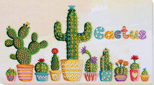 DIY Bead Embroidery Needlepoint Kit "Cactuses " Stitching Handmade Beadwork