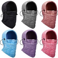 Winter Fleece Windproof Sports Cap Balaclava Ski Full Face Mask Neck Warmer Hood