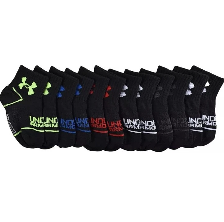 Under Armour Infant 6 Pack Essential Quarter Gripper Sole Socks
