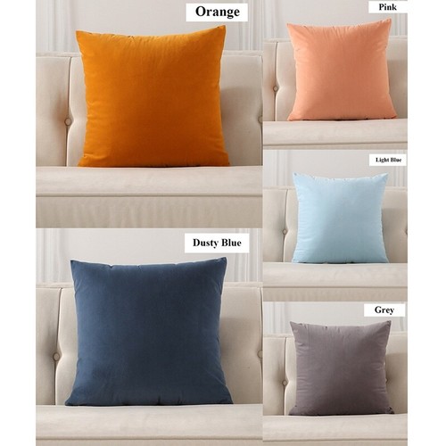 1X Funda Cojín Terciopelo Lavable Terciopelo Funda Almohada Sofá Cama Coche Decoración Hogar Suave - Imagen 14 de 23