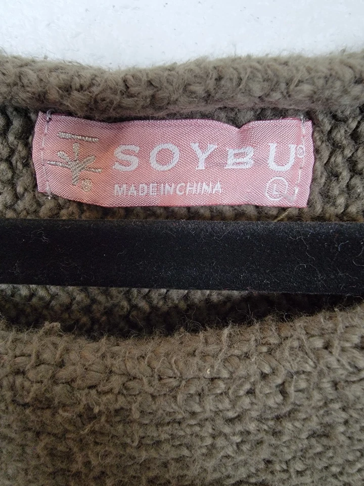 NUEVO Suéter Pullover Soybu Talla Grande Para Mujer Verde Oliva Foto 3 de 4