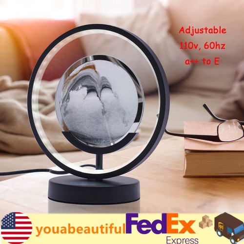 3D Effect Landscape Painting LED Moving Sand Art Picture Lamp Decor 25*15*27.5cm