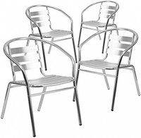 Aluminum Indoor Outdoor Stackable Home Patio 4 Chair Set Free Shipping on sale Aluminum Indoor Outdoor Stackable Home Patio 4 Chair Set Free Shipping on sale