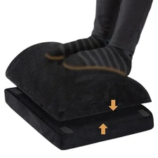 Adjustable Foot Rest – Memory Foam Cushion for Office & Home, Non-Slip Base