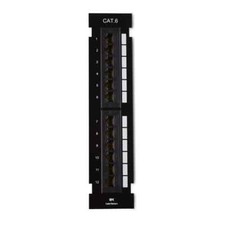 Cable Matters 12-Port Cat 6 Vertical Mini Patch Panel 110-Type RJ45 180058-US