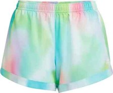 Adidas Girls' Woven Shorts Large - Semi Mint Rush