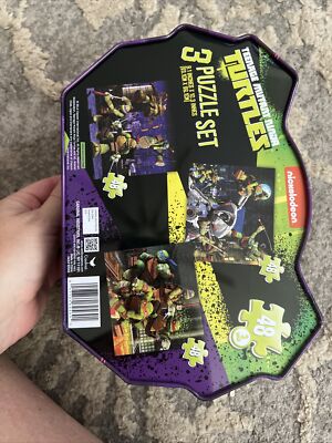 NEW Sealed Teenage Mutant Ninja Turtles Nickelodeon 3 Puzzles
