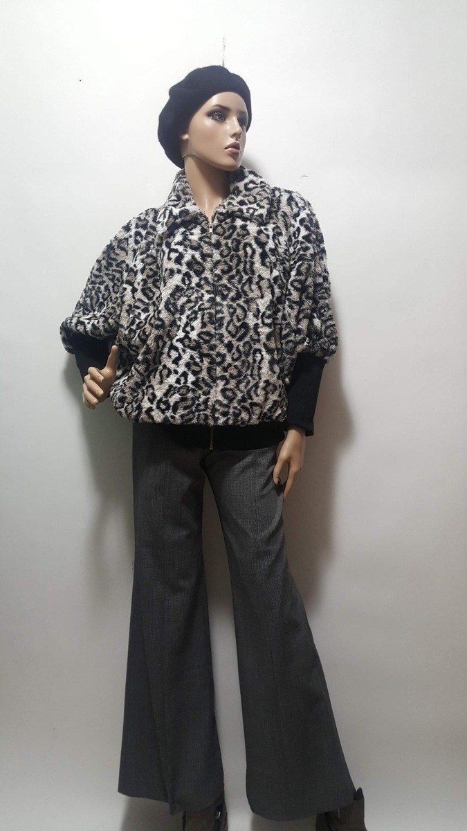 Skyes The Limit Faux Fur Animal Print Leopard Cheetah Coat Jacket