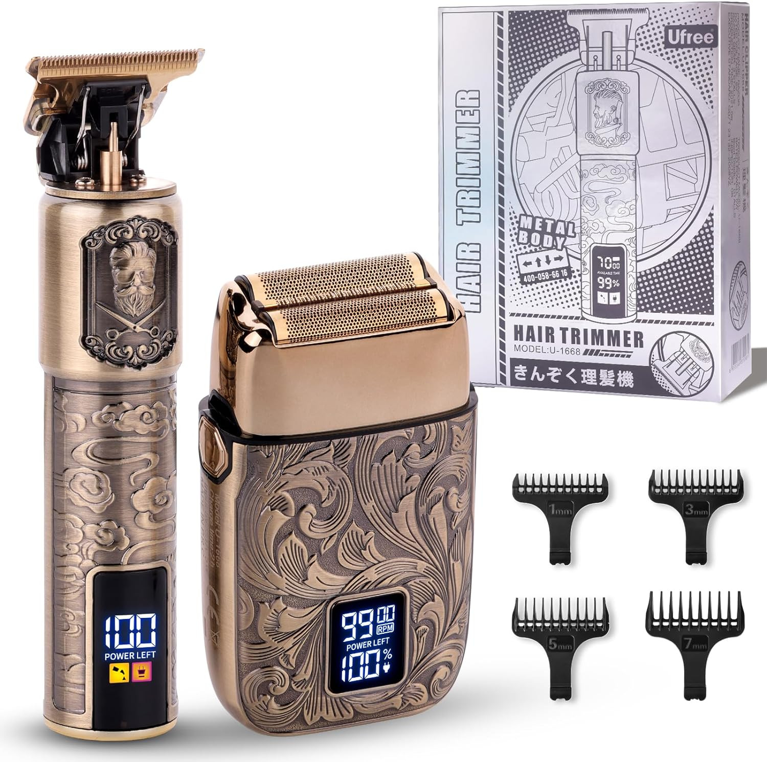Men's Electric Razor & Grooming Kit - Cordless Foil Shaver &