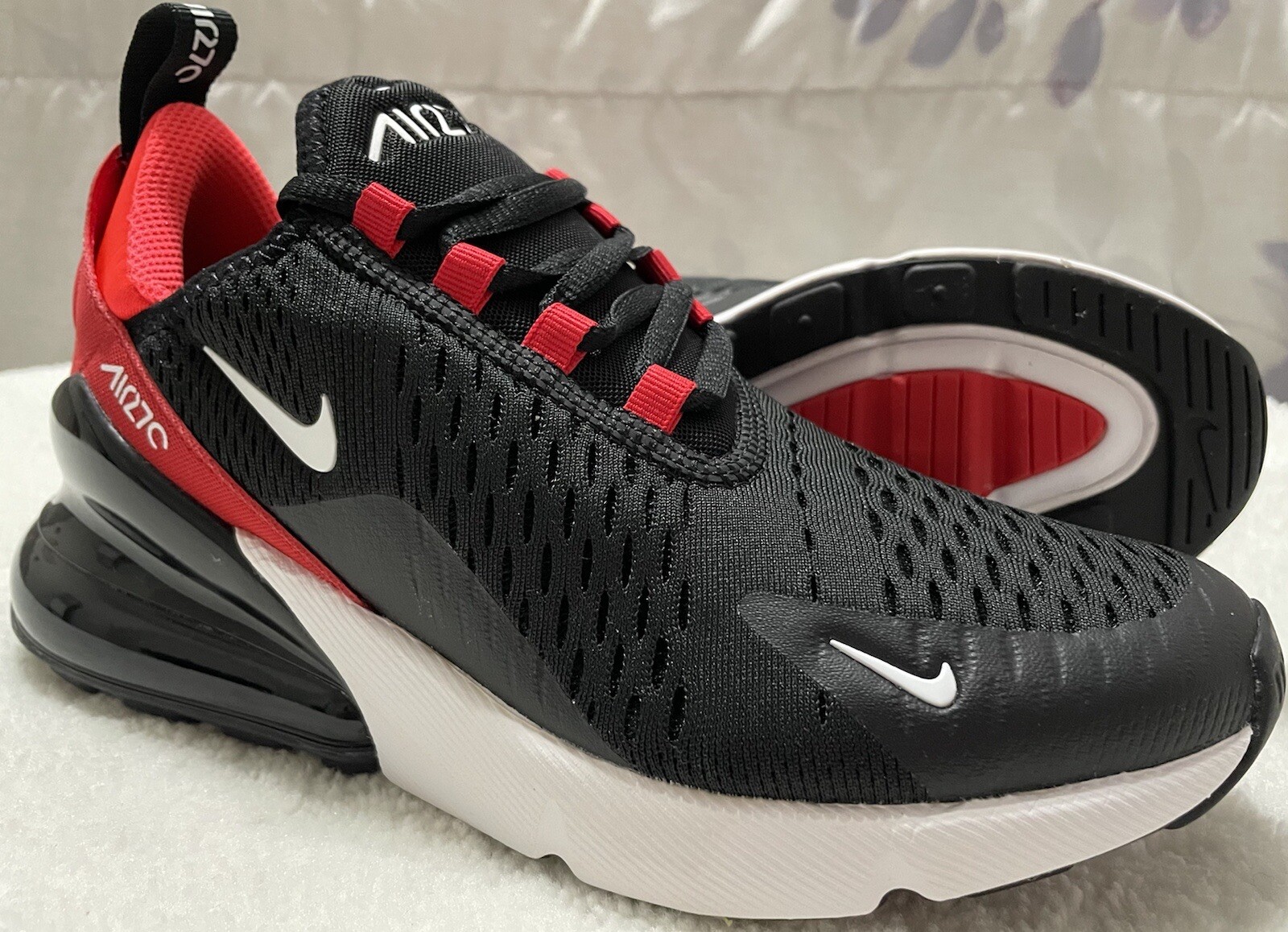Nike Air Max 270 GS Black/White/Red 