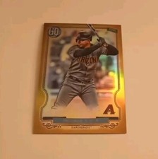 2020 Topps Gypsy Queen Chrome Box Topper Gold Refractor SSP Eduardo Escobar /50