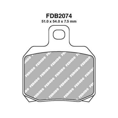 PAIR OF FERODO FDB2074ST KEEWAY 125 SILVERBLADE BRAKE PADS 2017-2017