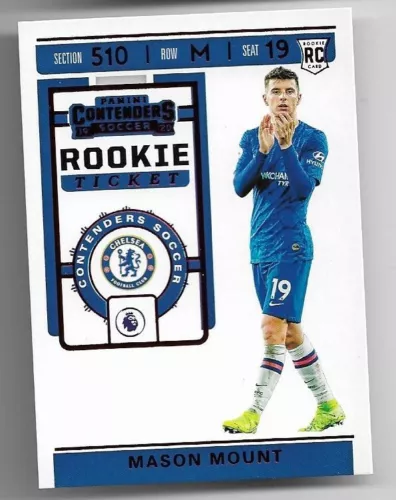 2019-20 Panini Chronicles T-Mall Red Contenders Rookie Ticket Card : Mason Mount