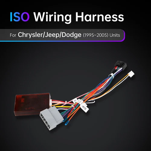 XTRONS ISO Wiring Harness Cable Adapter For Chrysler/Jeep/Dodge 1995-2005 Stereo