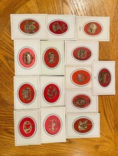 Colonial Williamsburg 24K Gold Plated Christmas Ornaments - Lot of 14