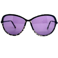 BCBGMAXAZRIA B841 Matte Black Sungalsses Frames Womens Designer Purple H14109