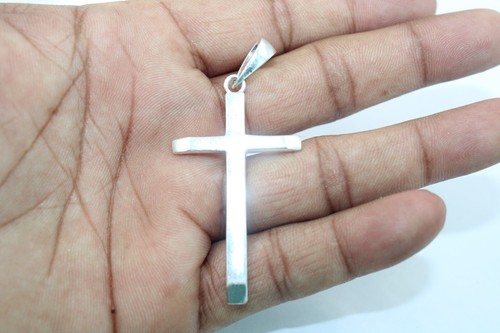 925 Sterling Silver Cross Pendant Handmade Jewelry For Men And Women rt04 - Picture 6 of 6