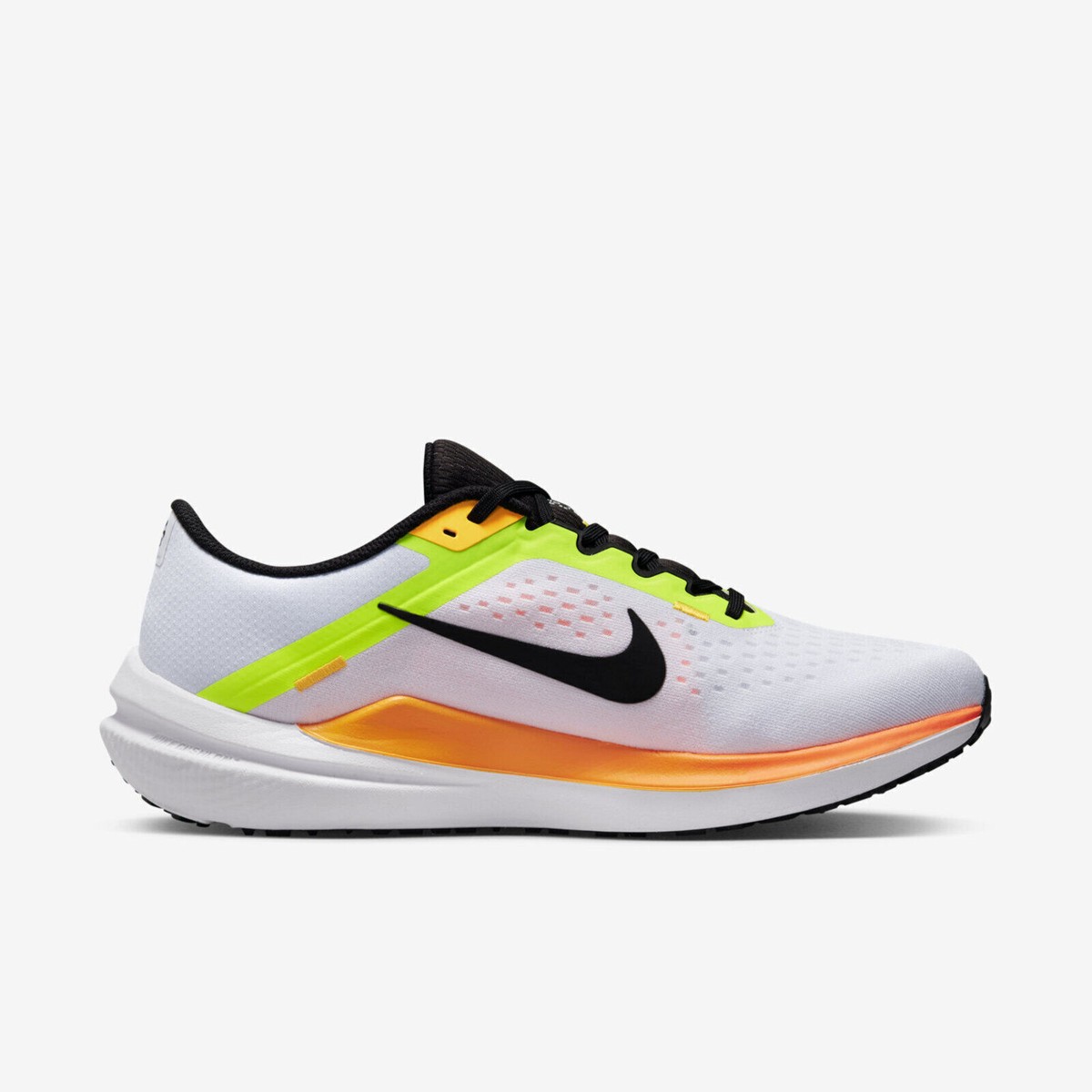 Nike Air Winflo 10 Men's Road Running Shoes White Yellow DV4022