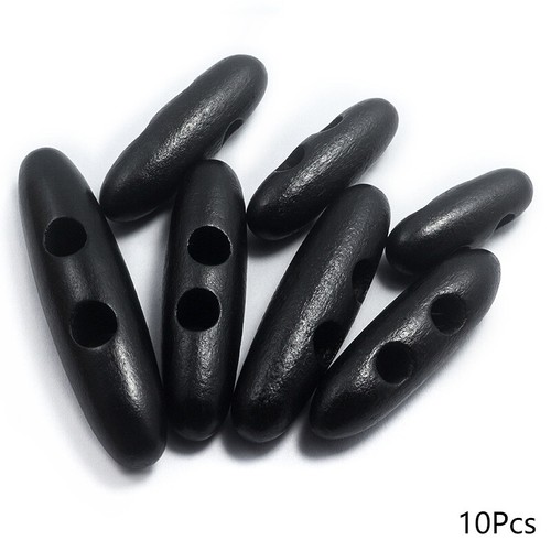 10pcs Wood 2 Hole Horn Toggle Button Sewing Sweater Knitwear Coat Bag Craft Box - Picture 31 of 42