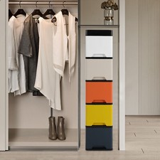 Slim Narrow Bathroom Floor Side Storage Cabinet 5-Tier Narrow Storage Cabinet