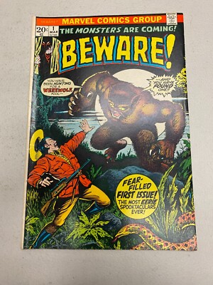 BEWARE #1 1972 ERIC LARSON JOHN ROMITA SR EVERETT MARVEL COMIC M2