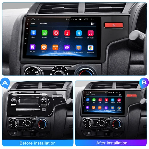 JUNSUN CarPlay Android 13 Car Stereo Radio GPS Navi For Honda FIT JAZZ 2014-2015 - Picture 2 of 19