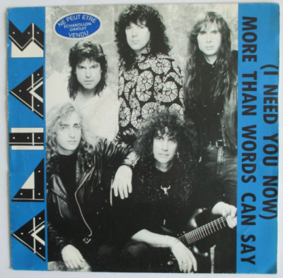 ALIAS - SP (7'') ''MORE THAN WORDS CAN SAY'' (PROMO STICKER)