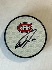 Nicolas Deslauriers autograph puck – Canadiens