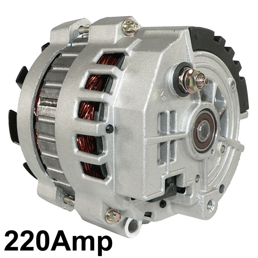 NUEVO ALTERNADOR 220AMP COMPATIBLE CON GMC CHEVROLET C3500HD 5.7L 1991 1992 19152476 AL8670X Foto 2 de 3